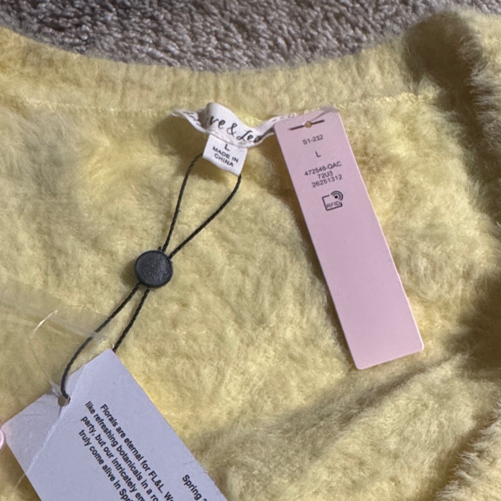 For Love And Lemons Soft Yellow Cardigan - Picture 2 of 7